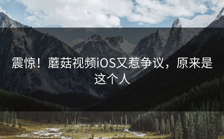 震惊！蘑菇视频iOS又惹争议，原来是这个人