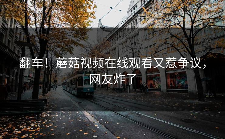 翻车！蘑菇视频在线观看又惹争议，网友炸了