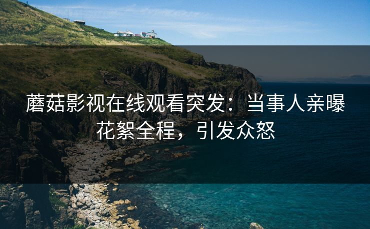 蘑菇影视在线观看突发：当事人亲曝花絮全程，引发众怒