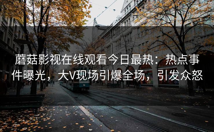 蘑菇影视在线观看今日最热：热点事件曝光，大V现场引爆全场，引发众怒