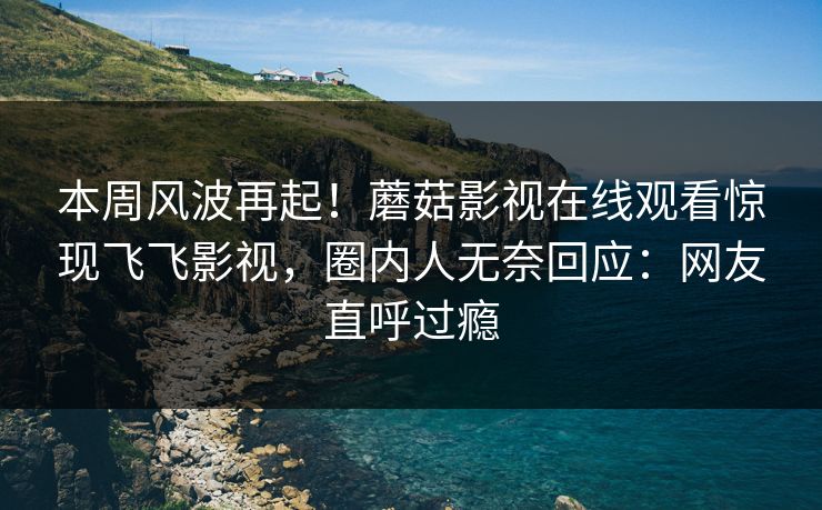 本周风波再起！蘑菇影视在线观看惊现飞飞影视，圈内人无奈回应：网友直呼过瘾